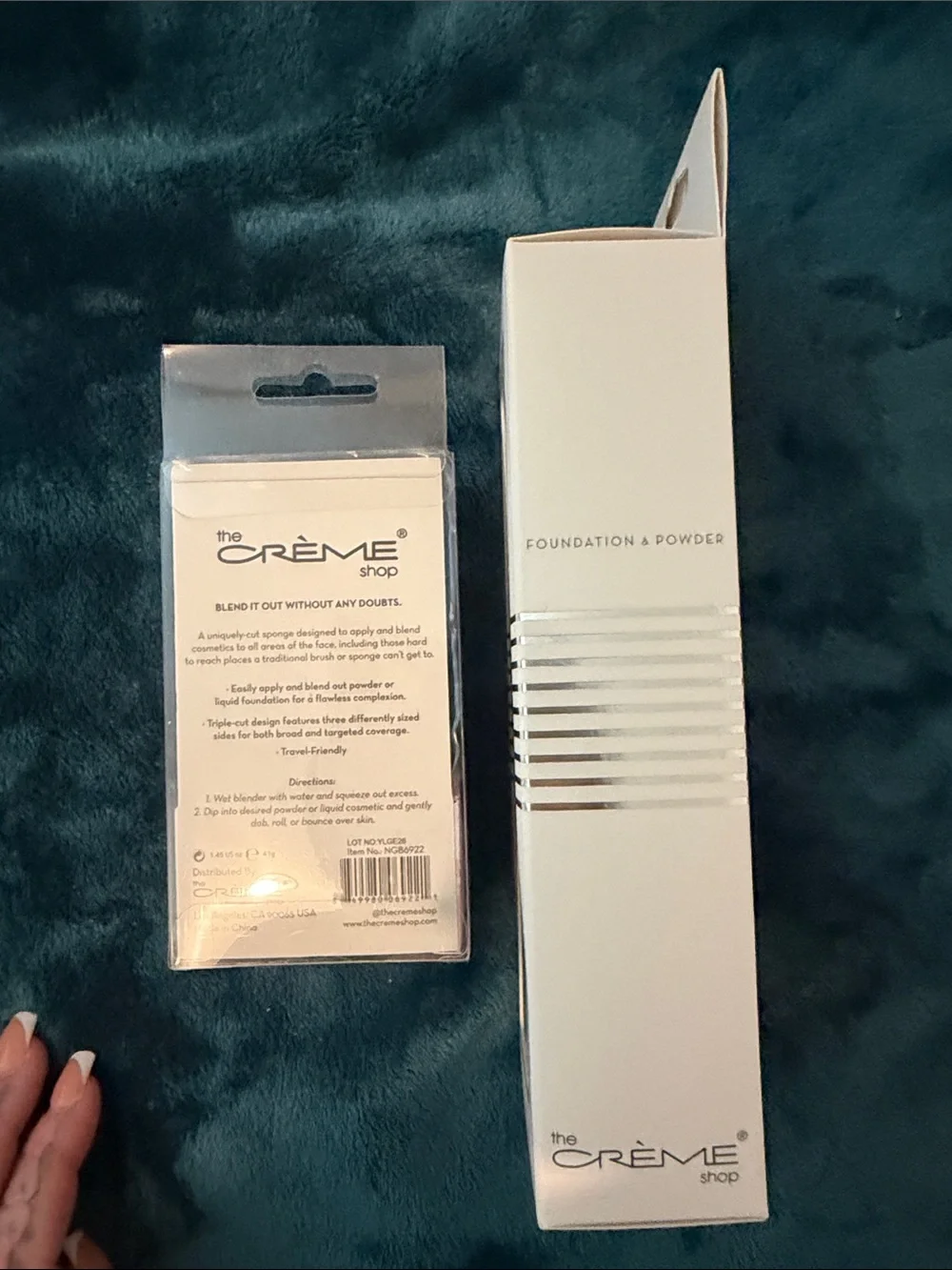 The Crème Shop Pink Tie-Dye Next Gen Blender & White O.M.G. Brush Duo